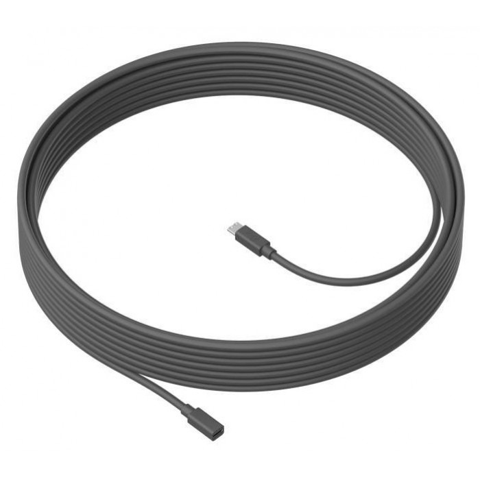 Подовжувач кабелю мікрофона Logitech, Black, 10 м (950-000005)