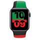 Ремешок для Apple Watch 40 мм, Apple Sport Band, Black/Red/Green (MJ4V3ZM/A)