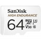 Карта пам'яті microSDXC, 64Gb, SanDisk High Endurance, SD адаптер (SDSQQNR-064G-GN6IA)
