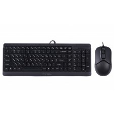 Комплект A4Tech Fstyler Sleek Multimedia Comfort F1512, Black, клавиатура+мышь, USB