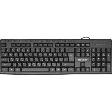 Клавиатура Defender Action HB-719, Black, USB, мембранная, тихий ход клавиш, 1.5 м (45719)