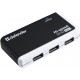 Концентратор USB 2.0 Defender Quadro Infix, White/Black, 4xUSB 2.0 (83504)