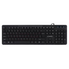 Клавіатура Gembird KB-MCH-04 Black, тонка, мультимедійна, USB (KB-MCH-04)