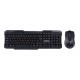 Комплект Maxxter KMS-CM-02-UA (клавиатура+мышь) Black, USB