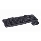Комплект Maxxter KMS-CM-02-UA (клавіатура+миша) Black, USB