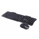 Комплект Maxxter KMS-CM-02-UA (клавіатура+миша) Black, USB