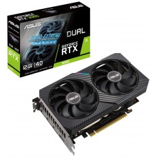 Відеокарта GeForce RTX 3060, Asus, DUAL, 12Gb GDDR6, 192-bit (DUAL-RTX3060-12G)