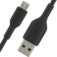 Кабель USB - micro USB 1 м Belkin Black, 2.4A (CAB005BT1MBK)