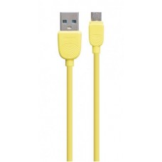 Кабель USB <-> microUSB, Celebrat, Yellow, 1 м (Sky-2m)