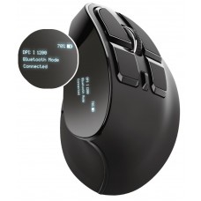 Мышь беспроводная Trust Voxx Rechargeable Ergonomic, Black, Bluetooth / 2.4 GHz (23731)