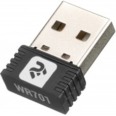 Сетевой адаптер USB 2E PowerLink WR701 N150, Black (2E-WR701)