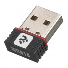 Мережний адаптер USB 2E PowerLink WR818 N150, Black (2E-WR818)