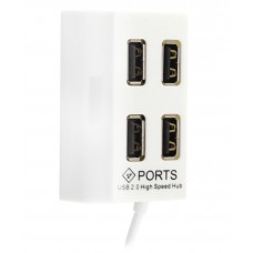 Концентратор USB 2.0 AtCom TD4004 White 4 ports (10724)