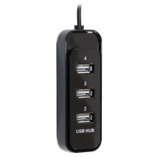 Концентратор USB 2.0 AtCom TD4006 Black 4 ports (10726)
