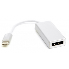 Адаптер USB 3.1 Type-C (M) - DisplayPort (F), PowerPlant, Silver, 15 см (CA911851)