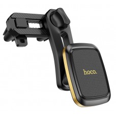 Автотримач для телефона Hoco CA57, Leader air magnetic, Black-Gold