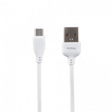 Кабель USB <-> microUSB, Koni Strong, White, 1 м (KS-63m)