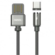 Кабель USB <-> USB Type-C, Remax RC-095a, магнітний, Gravity series, Black