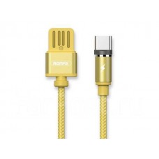 Кабель USB <-> USB Type-C, Remax RC-095a, магнітний, Gravity series, Gold