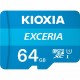 Карта пам'яті microSDXC, 64Gb, Class10 UHS-I, Kioxia V10 A1 Exceria R100MB/s + SD-adapter