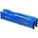 Пам'ять 8Gb x 2 (16Gb Kit) DDR3, 1600 MHz, Kingston Fury Beast, Blue (KF316C10BK2/16)