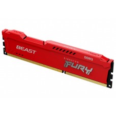 Пам'ять 4Gb DDR3, 1600 MHz, Kingston Fury Beast, Red (KF316C10BR/4)