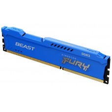 Пам'ять 4Gb DDR3, 1866 MHz, Kingston Fury Beast, Blue (KF318C10B/4)