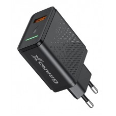 Сетевое зарядное устройство Grand-X, Black, 1xUSB, 22.5W, 4.5A (CH-850)