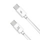 Кабель USB Type-C - USB Type-C 1 м Grand-X White, 48W (CC-07)