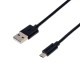 Кабель USB <-> microUSB, Black, 1.5 м, 2.1A, Grand-X, (PM015B)