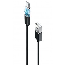 Кабель USB <-> USB Type-C, Grand-X, Black, 1 м, 2.1A, магнітний (MG-01C)