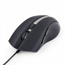 Мышь Gembird MUS-GU-02, Black, USB, лазерная, 800/1200/1600/2400 dpi, 6 кнопок, 1.8 м