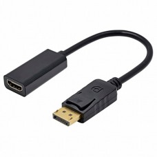 Б/У Адаптер DisplayPort (M) - HDMI (F), Black, 15 см