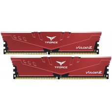 Пам'ять 16Gb x 2 (32Gb Kit) DDR4, 3200 MHz, Team Vulcan Z, Red (TLZRD432G3200HC16FDC01)