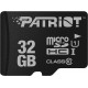 Карта памяти microSDHC, 32Gb, Patriot LX, без адаптера (PSF32GMDC10)