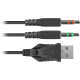 Наушники Defender Apex, Black/Red, 2x3.5-мм / USB, микрофон (64525)