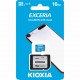 Карта памяти microSDHC, 16Gb, Class10 UHS-I, Kioxia V10 A1 Exceria R100MB/s + SD-adapter