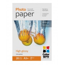 Фотопапір ColorWay, глянсовий, A3+, 180 г/м², 20 арк, Bulk (PG180020A3+_OEM)