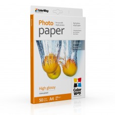 Фотобумага ColorWay, глянцевая, A4, 200 г/м², 50 л, Bulk (PG200050A4_OEM)