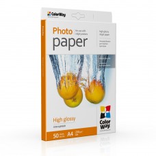 Фотопапір ColorWay, глянсовий, A4, 230 г/м², 50 арк, Bulk (PG230050A4_OEM)