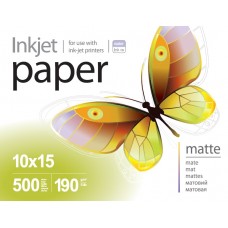 Фотобумага PrintPro, матовая, A6 (10x15), 190 г/м², 500 л, Bulk (PME1905004R_OEM)