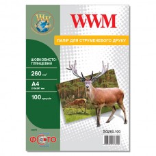 Фотобумага WWM, шелковисто-глянцевая, A4, 260 г/м², 100 л (SG260.100)