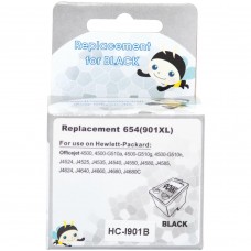 Картридж HP №901XL (CC654AE), Black, MicroJet (HC-I901B)