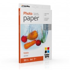 Фотопапір ColorWay, матовий, A4, 190 г/м², 50 арк, Bulk (PM190050A4_OEM)