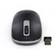 Мышь беспроводная Frime FWMO-220ВG, Black/Gray, USB, оптическая, 1200 dpi, 2 кнопки, 1xAA