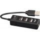 Концентратор USB 2.0 Frime FH-20000 Black, 4 порти
