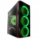 Корпус Frime Vision Green LED Black, без БЖ, ATX (VISION-U3-3GSRF-WP)