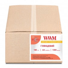 Фотобумага WWM, глянцевая, A4, 180 г/м², 1300 л (G180.1300)