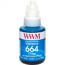 Чорнило WWM Epson L100/120/200/300/350/3100, Cyan, 140 мл, водорозчинне (E664C)