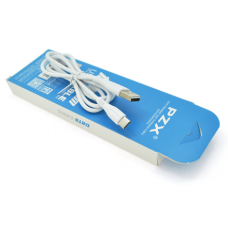 Кабель USB <-> USB Type-C, PZX, White, 2.1A, 1 м (V142-S)